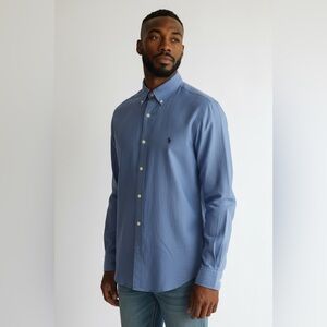 RALPH LAUREN men’s BLAKE 100% cotton, long sleeve shirt, XL excellent condition